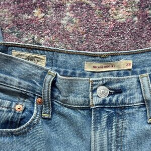 Levi's Ribcage Wide Leg Jeans - Light Blue Wash